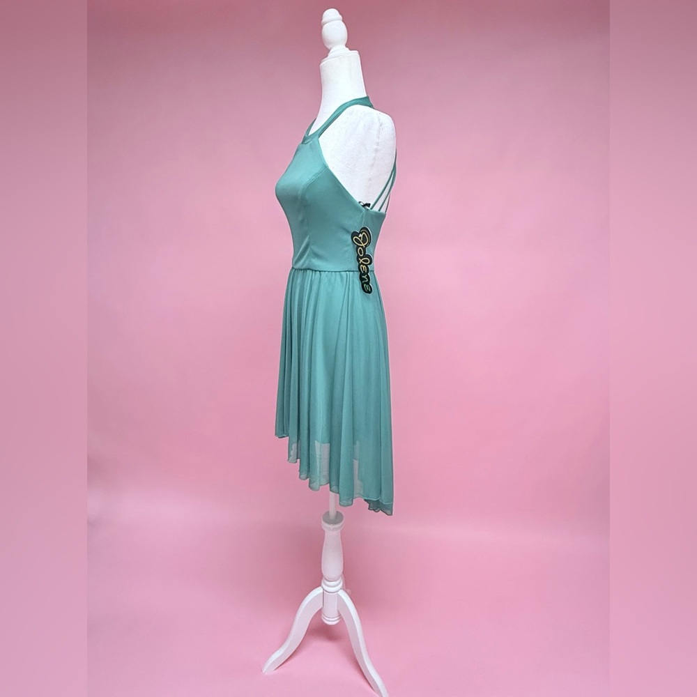 Josh &Jazz Emerald Green Halter Dress - Picture 5 of 10